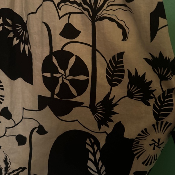 Maxi Dress - Black and White Floral Modern - Picture 2 of 6